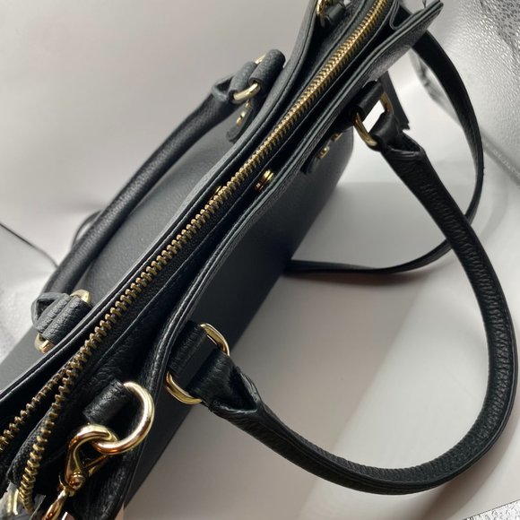 Kate Spade Black Pebbled Mulberry Street Lise Satchel & Crossbody Bag - Picture 6 of 16